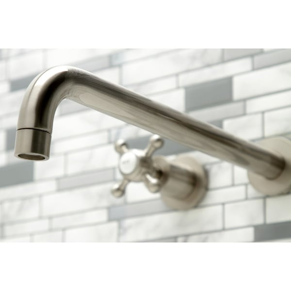 KS8048BX Wall Mount Tub Faucet, Brushed Nickel